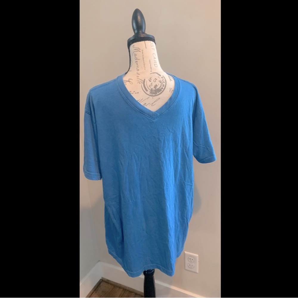 Men’s neck Blue polo shirt XL